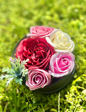 障がい者デイサービス/ソープフラワー制作